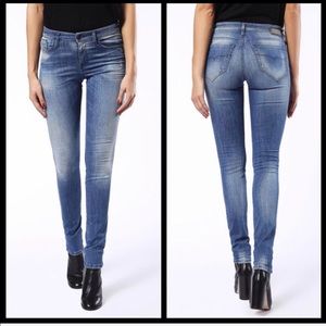 NWT DIESEL Skinzee Skinny Jeans Trousers 25 Long